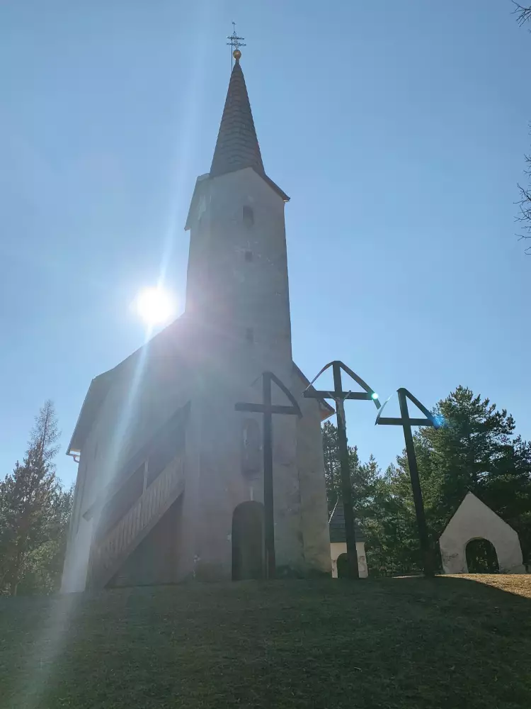Kalvária Kláštor pod Znievom – veža kostola Sv. kríža 1728