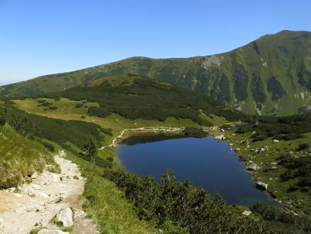 Štvrté Roháčske pleso — najhlbšie (8,10 m)