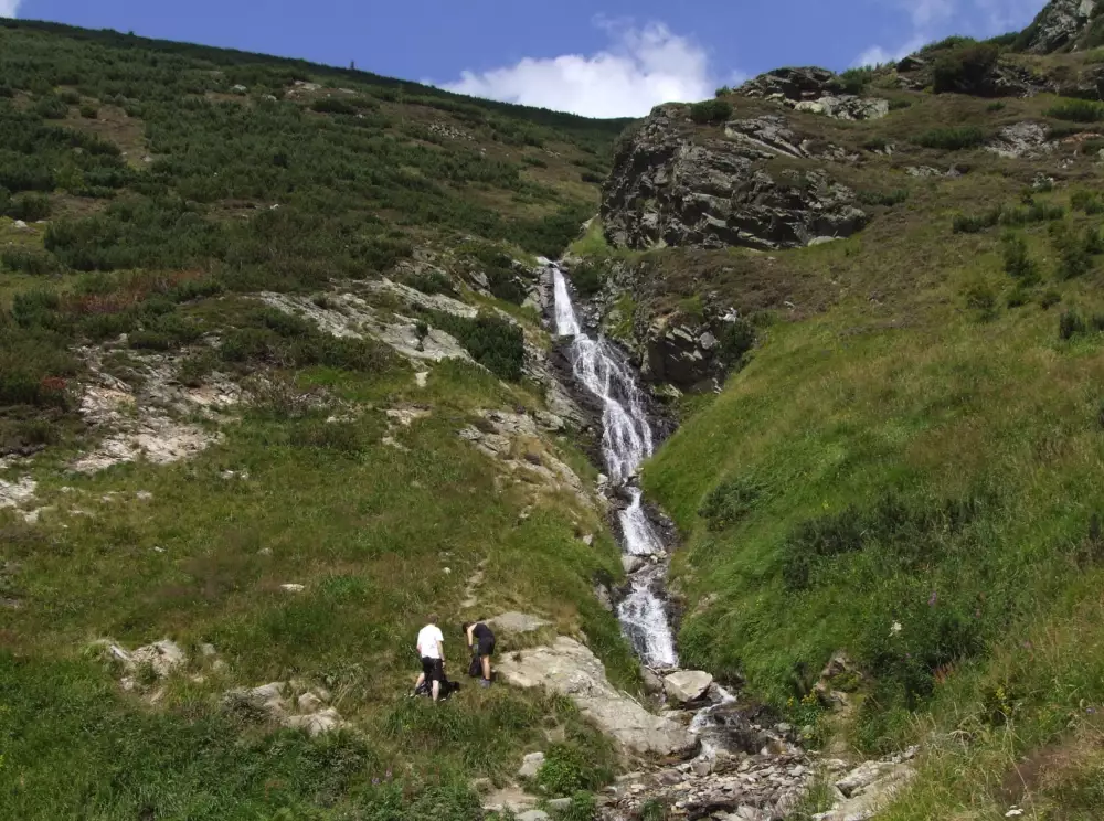 Šarafiový vodopád (Západné Tatry) — 20 m, kaskády
