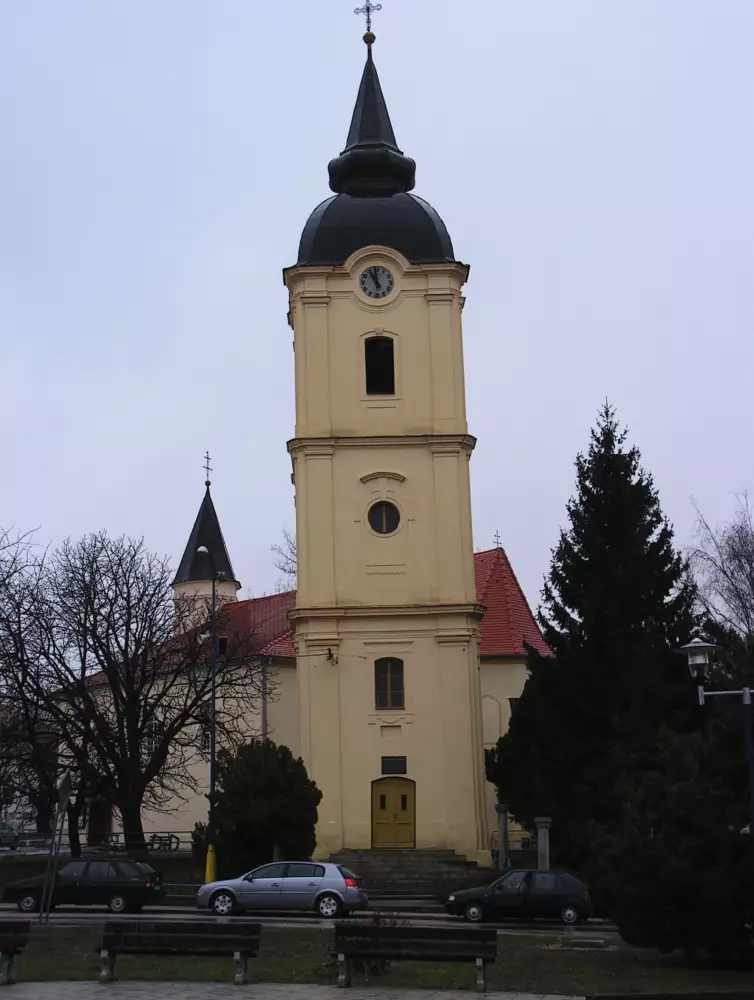 Šikmá veža vo Vrbovom pri kostole sv. Martina