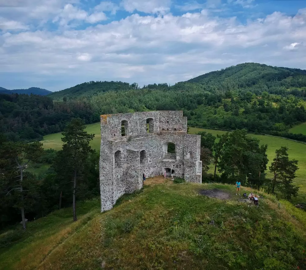 Hrad Dobrá Niva: Dobronivský hrad z druhej polovice 13. storočia