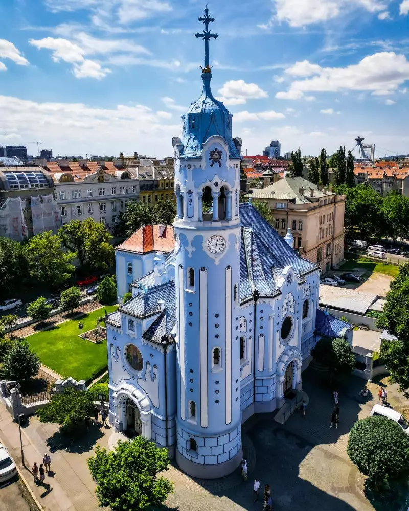Modrý kostolík — Kostol sv. Alžbety, secesná stavba